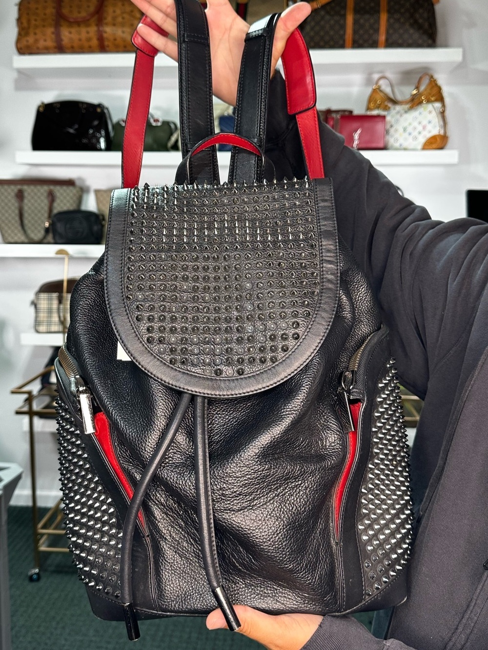 Louboutin Leather Backpack